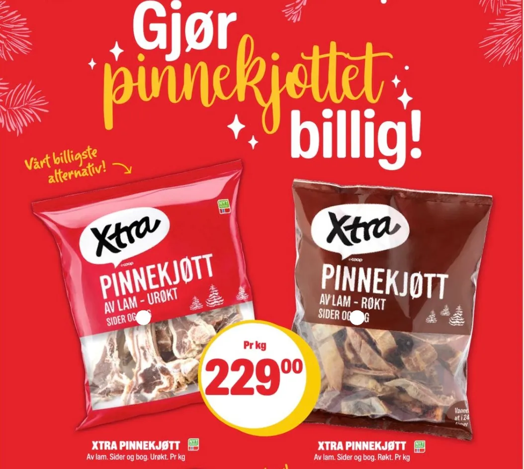 Ligger lavpris pinnekjøtt unormalt høyt i uke 50?