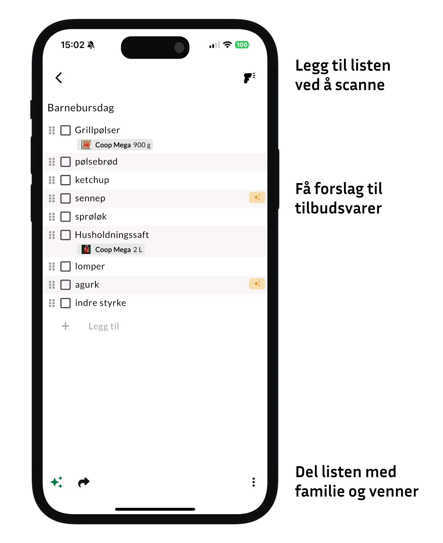 image related to Intelligent, brukervennlig og prisbevisst handleliste
