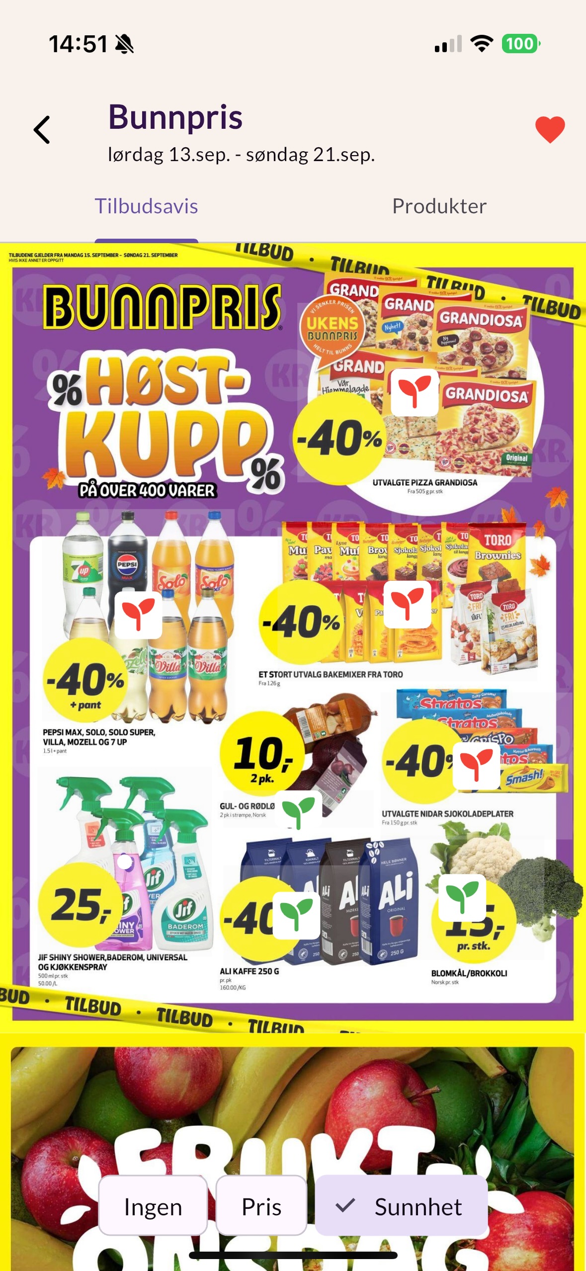 Kundeavis visning i aksjon