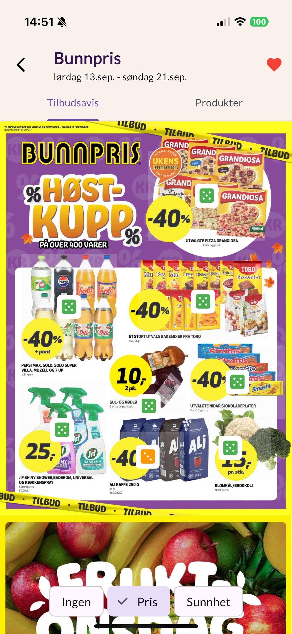 Kundeavis visning i aksjon