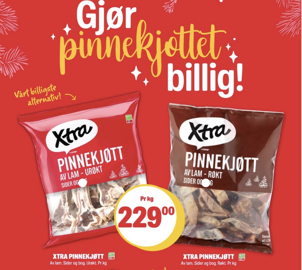 Ligger lavpris pinnekjøtt unormalt høyt i uke 50?