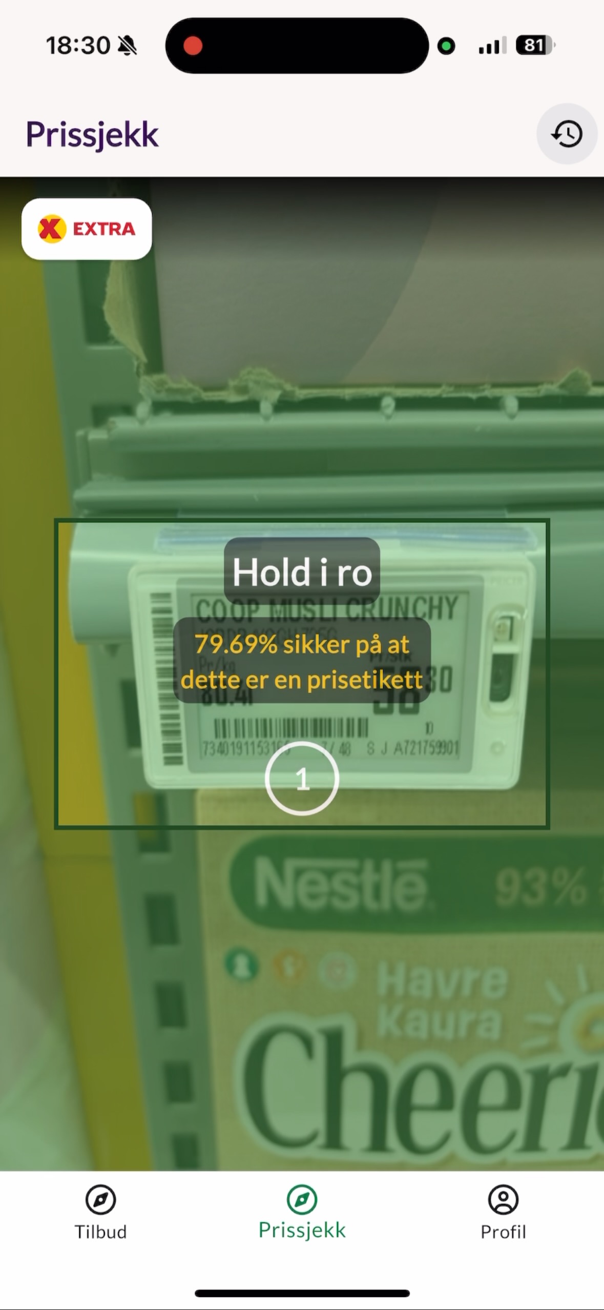 Prissjekk i aksjon